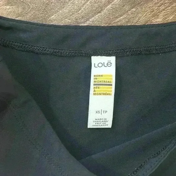 Lole Black/Gray Sporty Style Dress with front pocket and elastic waist. Stretchy - Picture 3 of 11